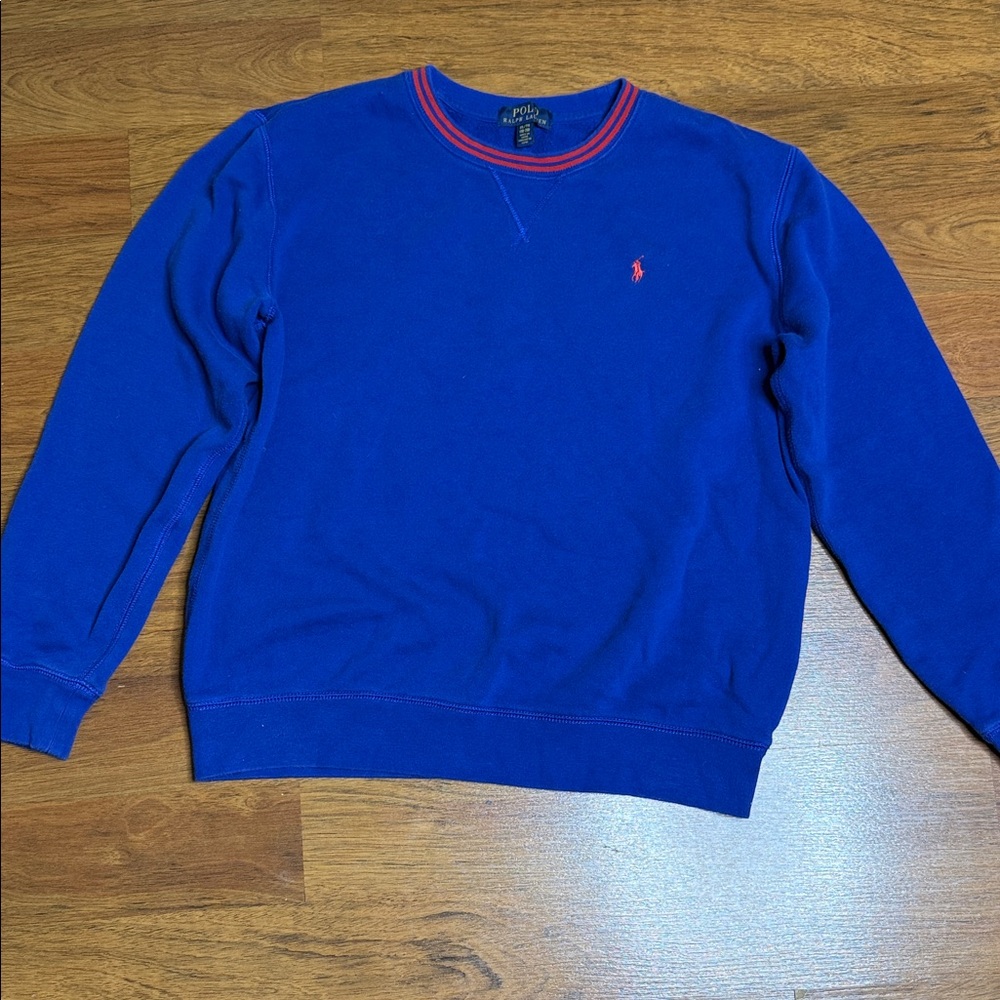 Polo by Ralph Lauren 18-20 Boys  Royal Blue Crewneck Sweater